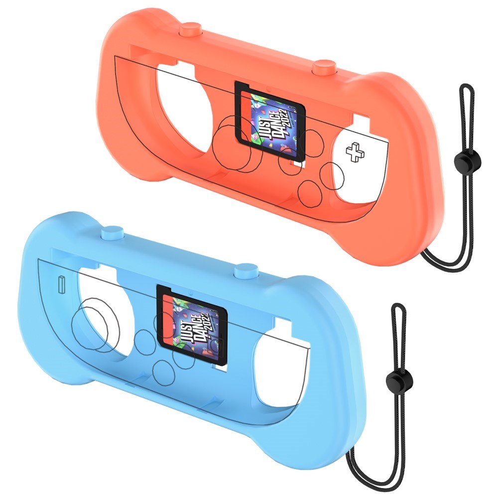 Ergonomisk Holder til Controller - Nintendo Switch 2 - 2 stk - Blå / Orange