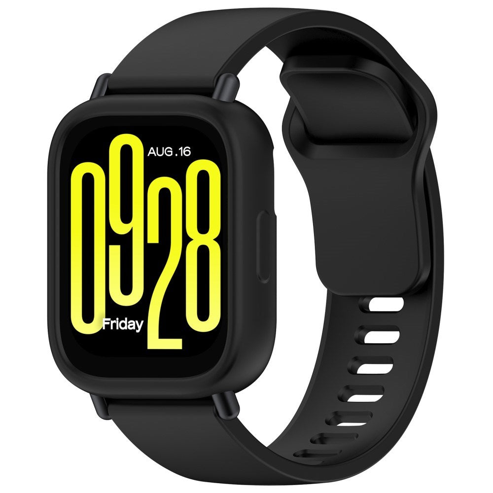 Xiaomi Redmi Watch 5 Lite - Bumper Silikone Cover - Sort