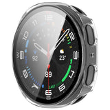 Samsung Galaxy Watch 8 (40mm) Hårdt Plastik Cover - Indbygget Skærmbeskyttelse - Gennemsigtig