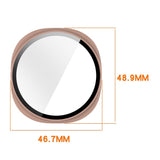 Samsung Galaxy Watch 8 (44mm) Hårdt Plastik Cover - Indbygget Skærmbeskyttelse - Sort