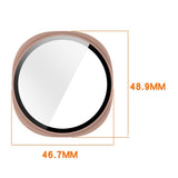 Samsung Galaxy Watch 8 (44mm) Hårdt Plastik Cover - Indbygget Skærmbeskyttelse - Mat Sølv