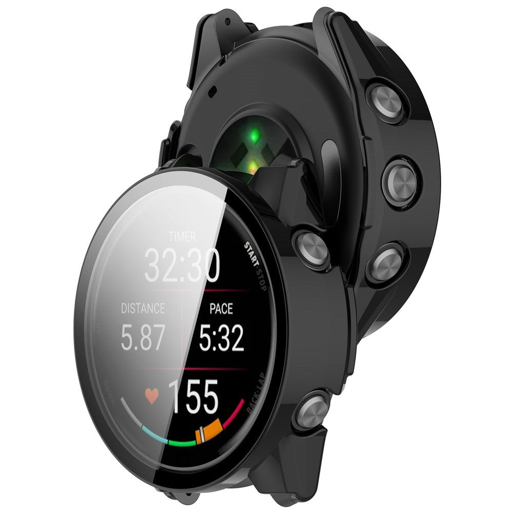 Garmin Forerunner 570 (42mm) Cover m. Indbygget Skærmbeskyttelse - Sort