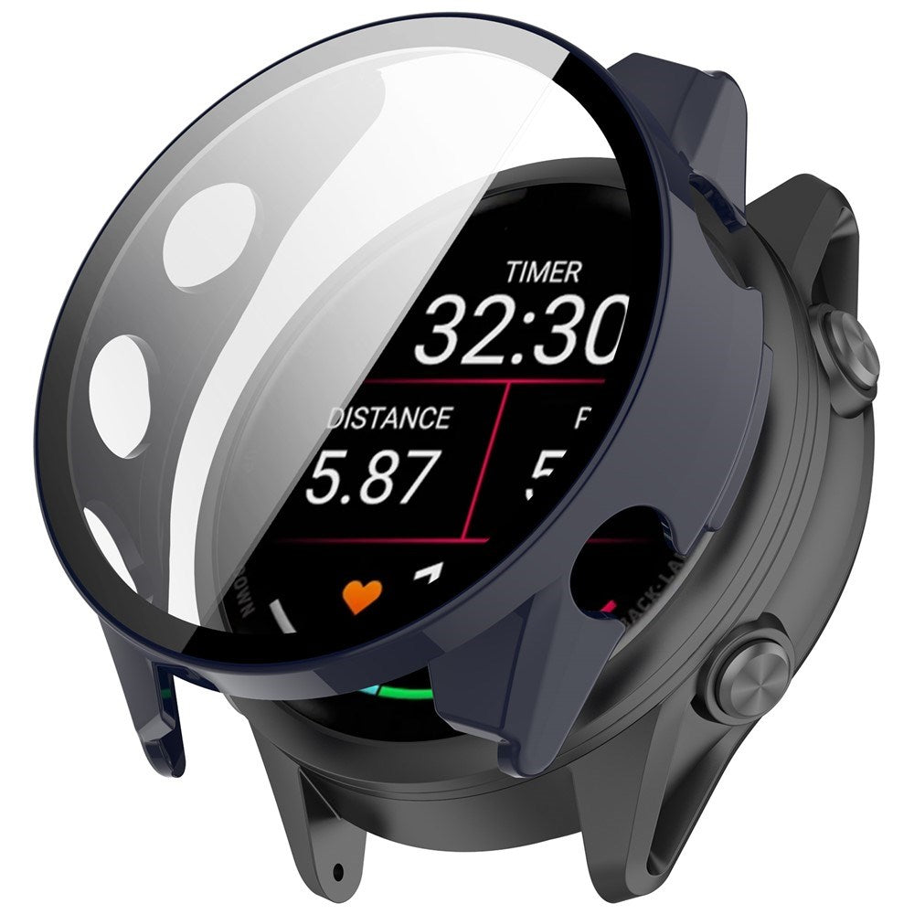 Garmin Forerunner 570 (42mm) Cover m. Indbygget Skærmbeskyttelse - Blå