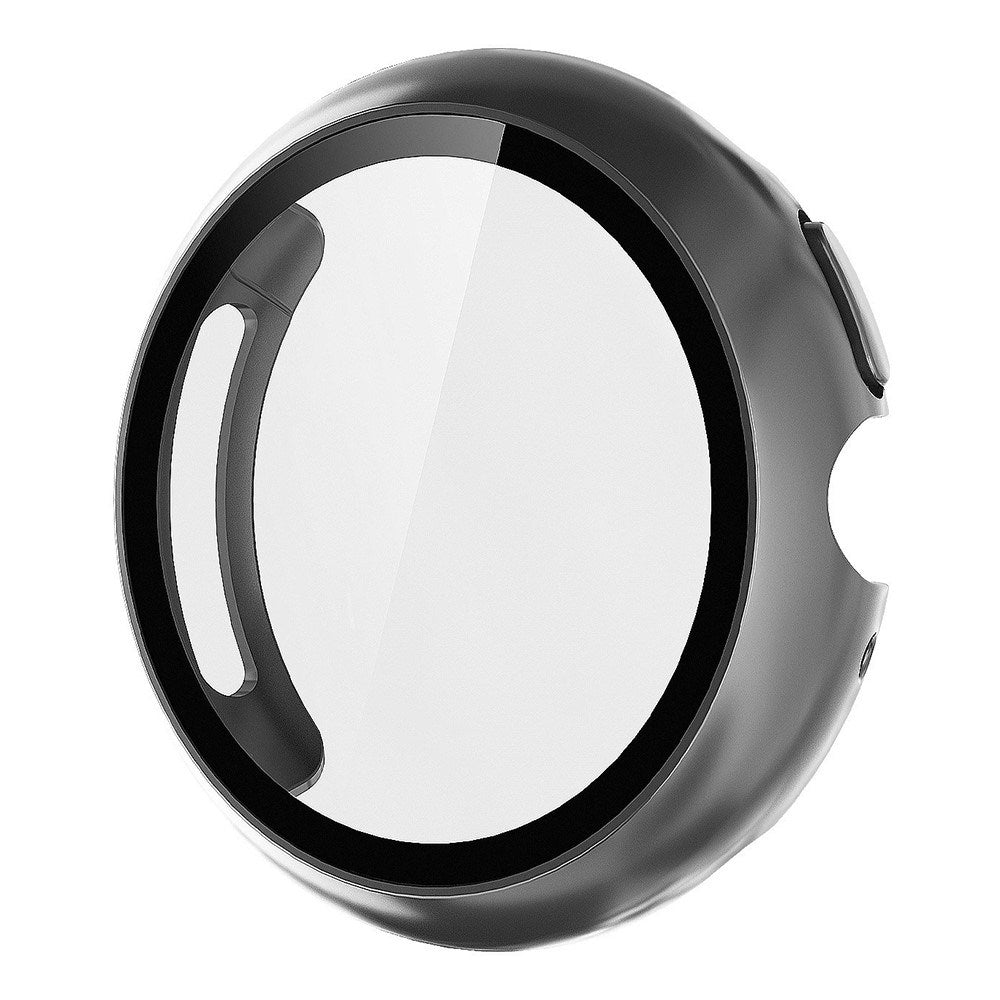 Google Pixel Watch 4 (45mm) Hårdt Plastik Case - Indbygget Skærmbeskyttelse - Mørkegrå