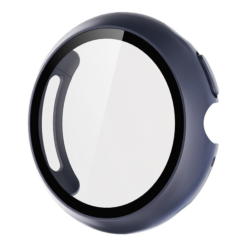 Google Pixel Watch 4 (45mm) Hårdt Plastik Case - Indbygget Skærmbeskyttelse - Mørkeblå