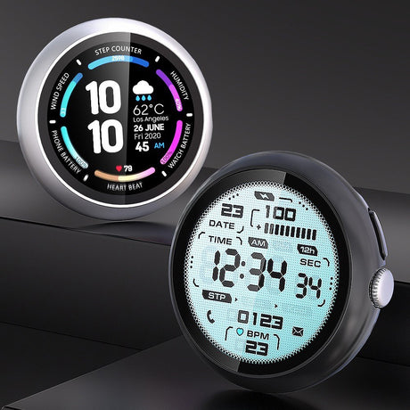 Google Pixel Watch 4 (45mm) Hårdt Plastik Case - Indbygget Skærmbeskyttelse - Mørkeblå