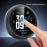 Google Pixel Watch 4 (45mm) Hårdt Plastik Case - Indbygget Skærmbeskyttelse - Sølv