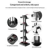 Universal Holder til Spillekonsol - 8 x Pladser - 3 x USB-A Stik - Sort