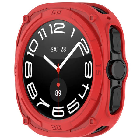 Samsung Galaxy Watch Ultra 2 (47mm) Fleksibelt Plast Armor Cover m. Stødabsorberende Effekt - Rød