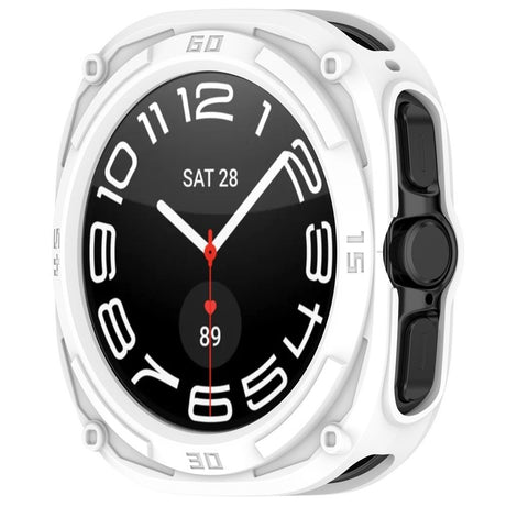 Samsung Galaxy Watch Ultra 2 (47mm) Fleksibelt Plast Armor Cover m. Stødabsorberende Effekt - Hvid