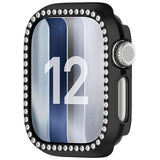 Apple Watch Series 12 (42mm) Hårdt Plast Case - Sort & Rhinsten