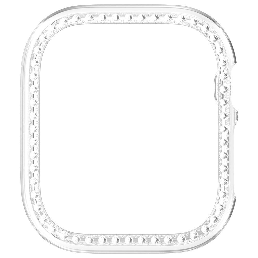 Apple Watch Series 12 (46mm) Hårdt Plast Case - Gennemsigtig & Rhinsten