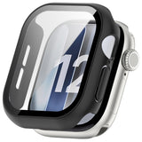 Apple Watch Series 12 (42mm) Case m. Indbygget Hærdet Glas Skærmbeskyttelse - Sort