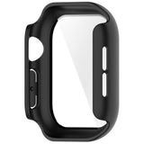 Apple Watch Series 12 (42mm) Case m. Indbygget Hærdet Glas Skærmbeskyttelse - Sort