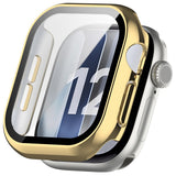 Apple Watch Series 12 (42mm) Case m. Indbygget Hærdet Glas Skærmbeskyttelse - Guld