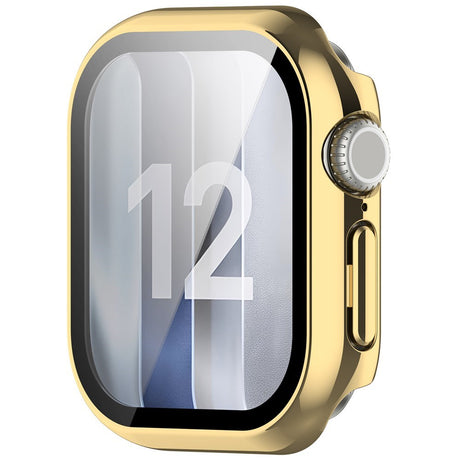 Apple Watch Series 12 (42mm) Case m. Indbygget Hærdet Glas Skærmbeskyttelse - Guld