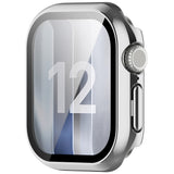 Apple Watch Series 12 (42mm) Case m. Indbygget Hærdet Glas Skærmbeskyttelse - Sølv