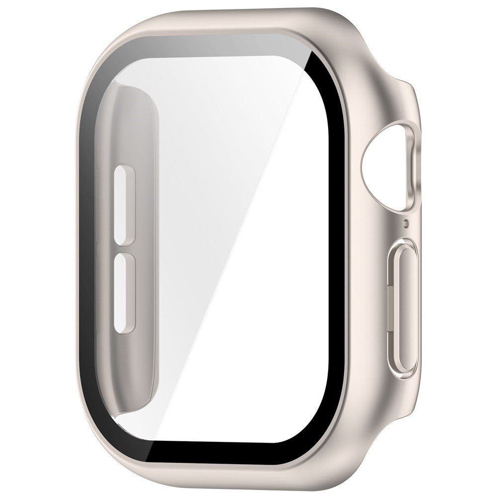 Apple Watch Series 12 (42mm) Case m. Indbygget Hærdet Glas Skærmbeskyttelse - Rose Gold