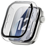 Apple Watch Series 12 (42mm) Case m. Indbygget Hærdet Glas Skærmbeskyttelse - Gennemsigtig