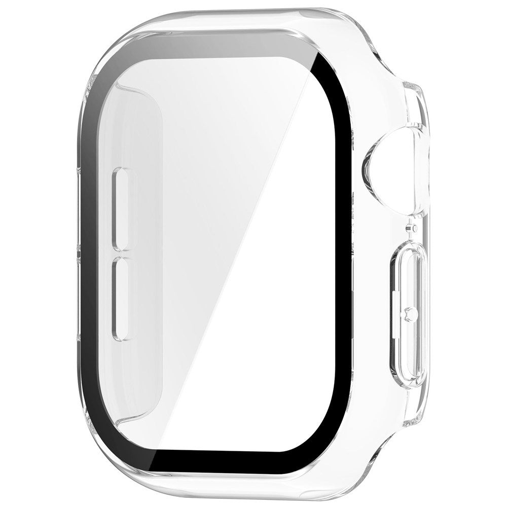 Apple Watch Series 12 (42mm) Case m. Indbygget Hærdet Glas Skærmbeskyttelse - Gennemsigtig