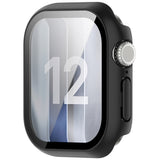 Apple Watch Series 12 (46mm) Case m. Indbygget Hærdet Glas Skærmbeskyttelse - Sort