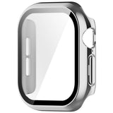 Apple Watch Series 12 (46mm) Case m. Indbygget Hærdet Glas Skærmbeskyttelse - Sølv