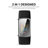 Fitbit Charge 6 / 5 ENKAY Plast Cover - Gennemsigtig