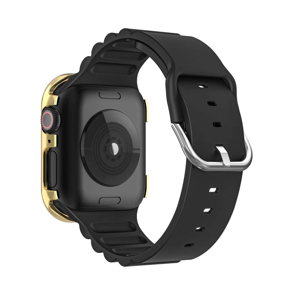 Apple Watch 4/5/6/SE (44mm) Metal Cover - Rhinsten Udsmykning - Guld