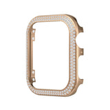 Apple Watch 4/5/6/SE (44mm) Metal Cover - Rhinsten Udsmykning - Rose Gold