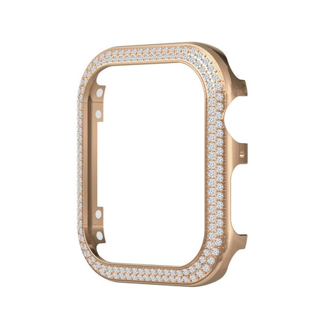 Apple Watch 4/5/6/SE (44mm) Metal Cover - Rhinsten Udsmykning - Rose Gold