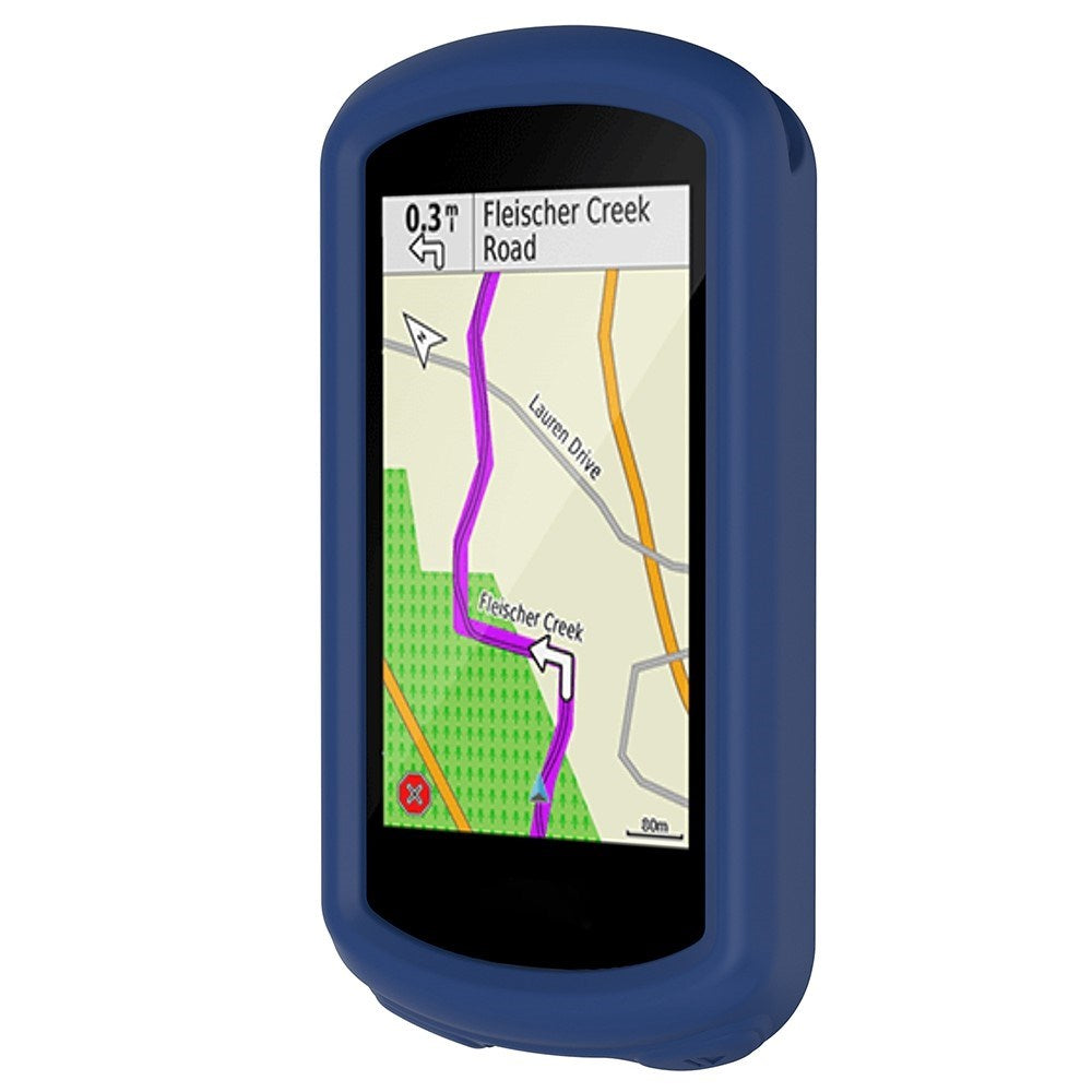 Garmin Edge 1030 / 1030 Plus Blødt Silikone Cover - Mørkeblå