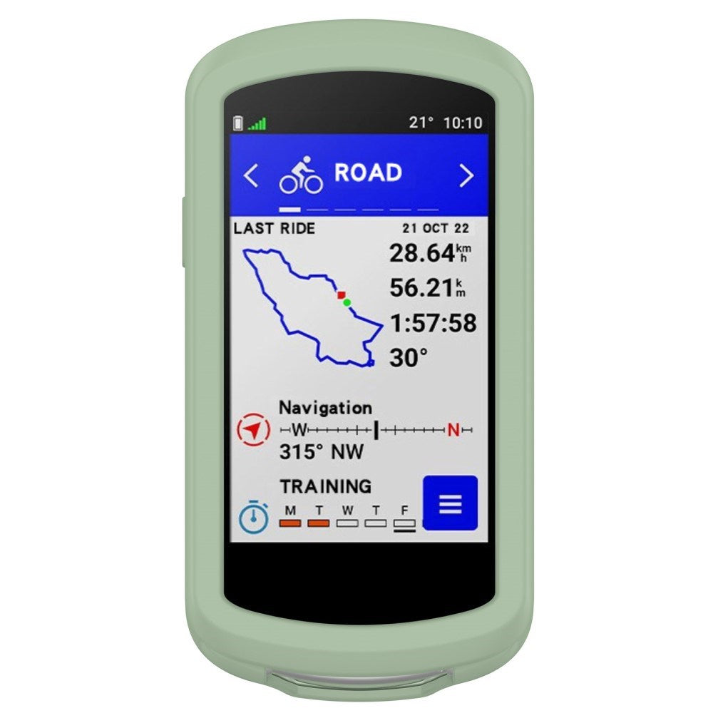 Garmin Edge 1040 Blødt Silikone Cover - Grøn