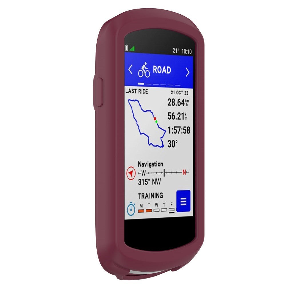 Garmin Edge 1040 Blødt Silikone Cover - Rød