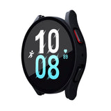 Samsung Galaxy Watch 4 / 5 (44mm) Hård Plast Case m. Indbygget Skærmbeskyttelse - Sort