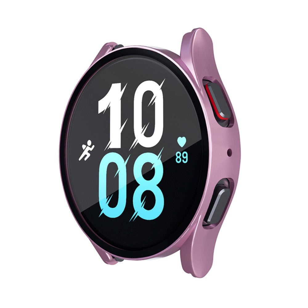 Samsung Galaxy Watch 7 / 6 / 5 / 4 / FE (40mm) Hård Plast Case m. Indbygget Skærmbeskyttelse - Rose Gold