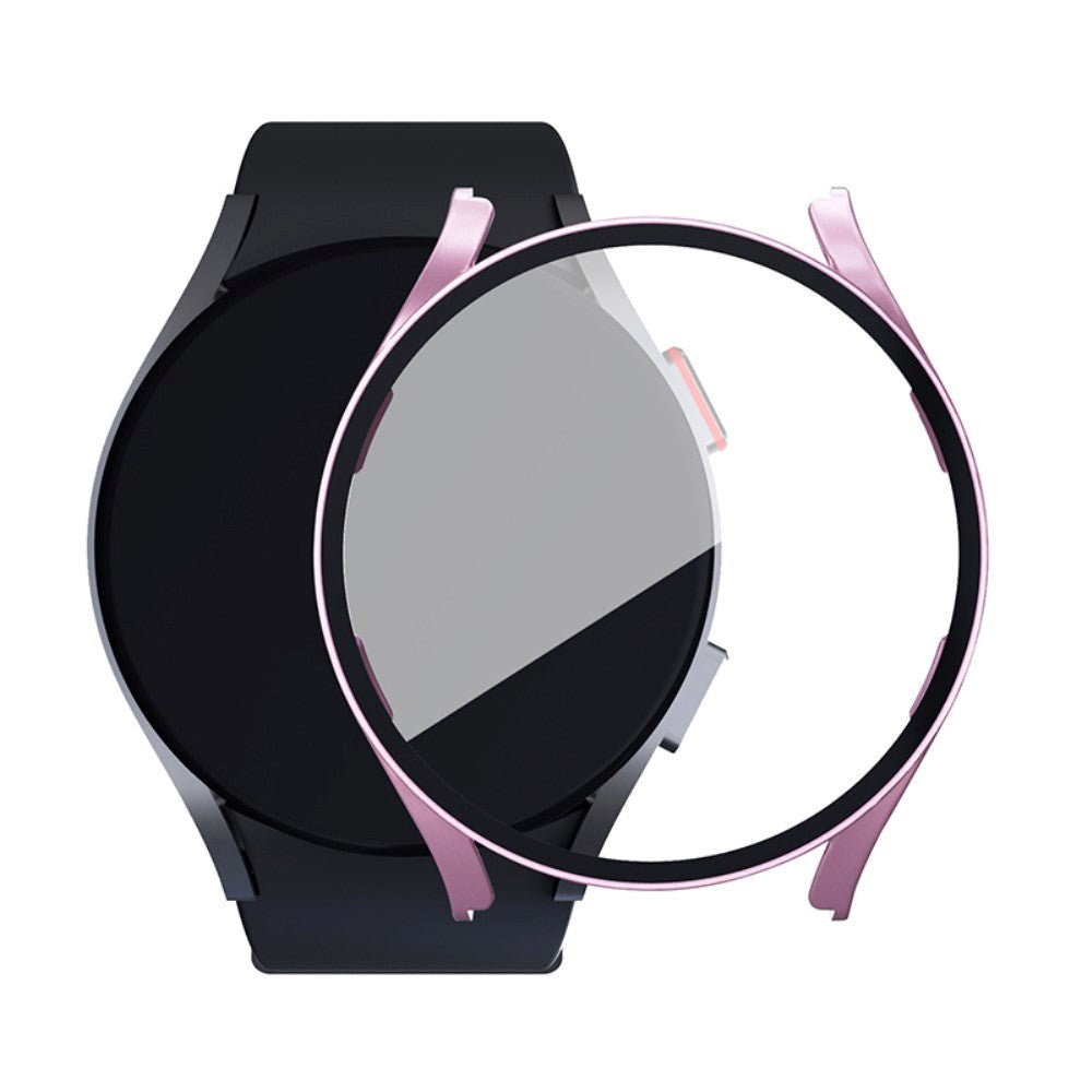 Samsung Galaxy Watch 7 / 6 / 5 / 4 / FE (40mm) Hård Plast Case m. Indbygget Skærmbeskyttelse - Rose Gold