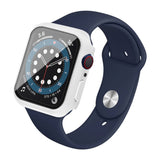 Apple Watch SE/6/5/4 (44mm) IMAK Hård Plast Case m. Indbygget Skærmbeskyttelse - Hvid