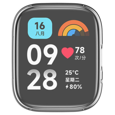 Xiaomi Redmi Watch 3 Active Fleksibelt Plastik Cover - Gennemsigtig