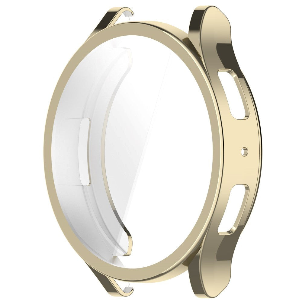 Samsung Galaxy Watch 6 (44mm) Fleksibelt Plastik Cover m. Indbygget Skærmbeskytter - Gold