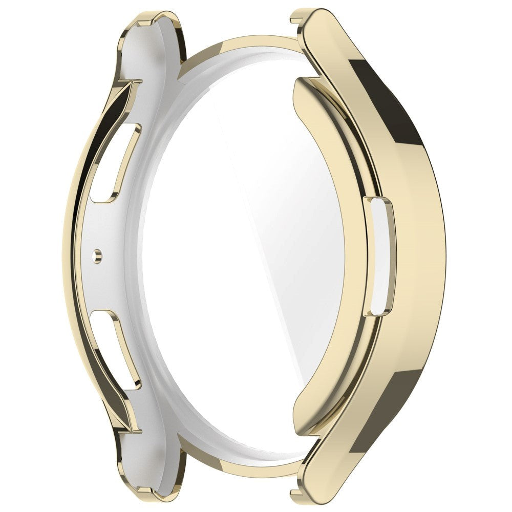 Samsung Galaxy Watch 6 (44mm) Fleksibelt Plastik Cover m. Indbygget Skærmbeskytter - Gold