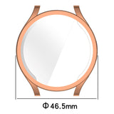 Samsung Galaxy Watch 6 (44mm) Fleksibelt Plastik Cover m. Indbygget Skærmbeskytter - Rose Gold