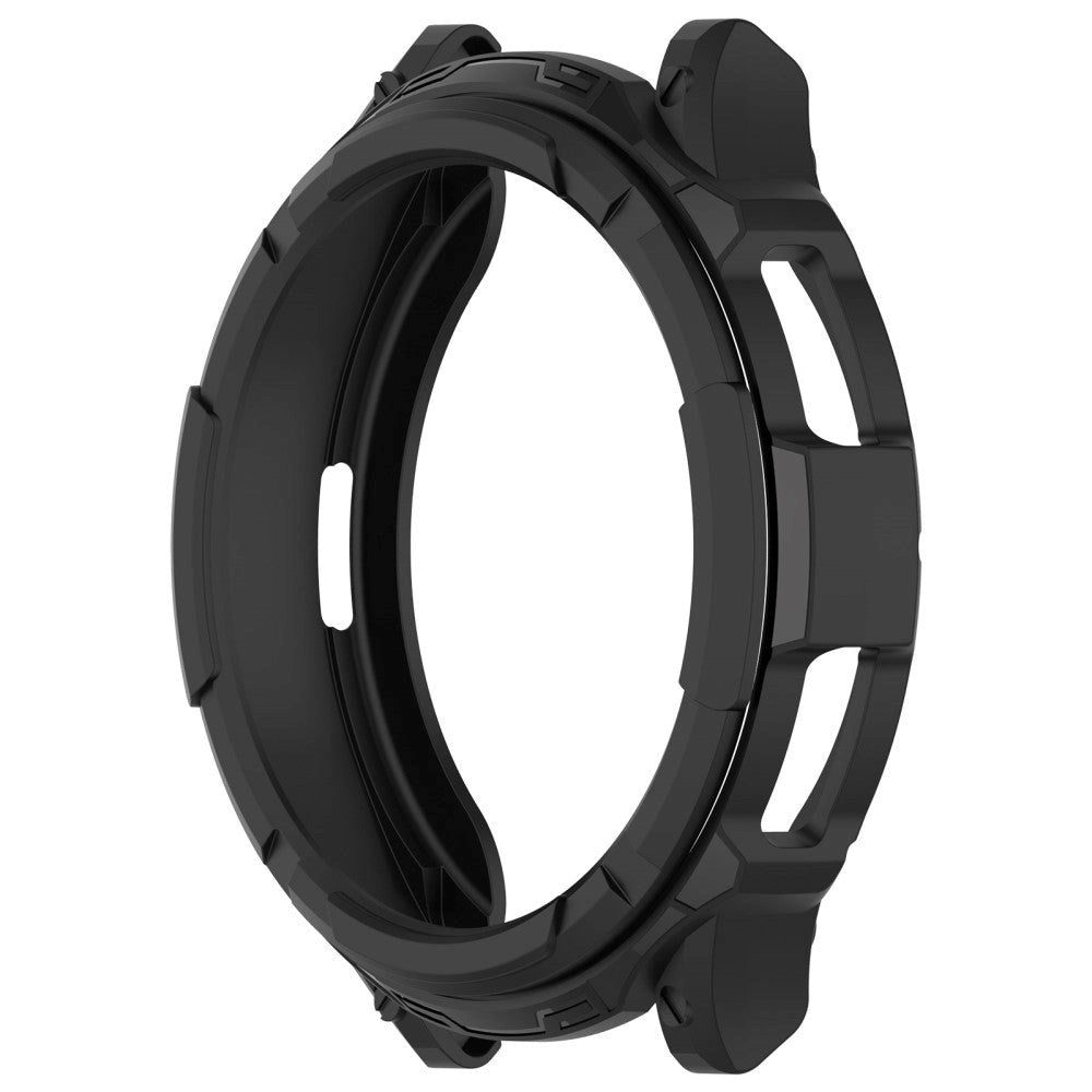 Samsung Galaxy Watch 6 Classic (43mm) Fleksibelt Plastik Smartwatch Cover m. Bezel Ring - Sort