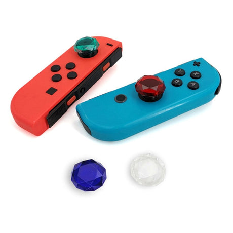 Nintendo Switch / Switch Lite Acrylic Joystick Thumb Stick Grip Cap - Blå