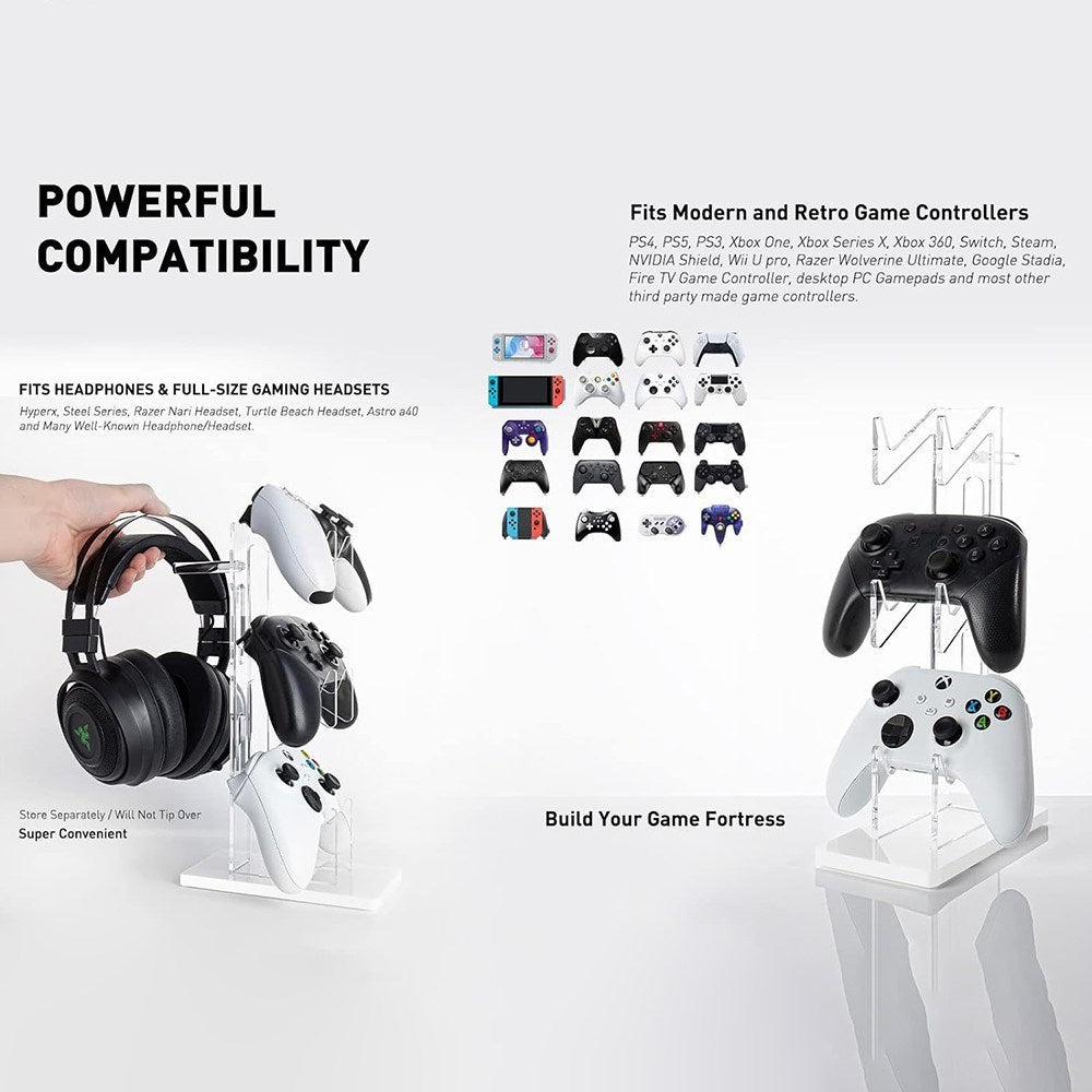 Stativ til Controller & Headset - Hvid