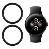 EIDERWOOD Google Pixel Watch 3 (45mm) Hærdet Beskyttelsesglas - 2 Pak - Gennemsigtig / Sort Kant