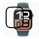 Apple Watch 11 / 10 (42mm) Skærmbeskyttelsesfilm - Full Fit - Gennemsigtig / Sort