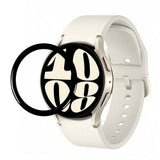Samsung Galaxy Watch 8 (40mm) Skærmbeskyttelse - Hård Plastik - Gennemsigtig / Sort Kant