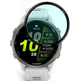 Garmin Forerunner 970 Plastik Skærmbeskyttelse - Gennemsigtig / Sort Kant