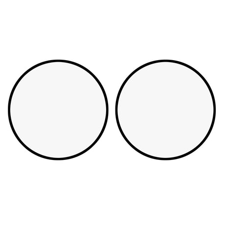 OnePlus Watch 3 (46mm) Plastik Skærmbeskyttelse - 2 stk. - Gennemsigtig / Sort Kant