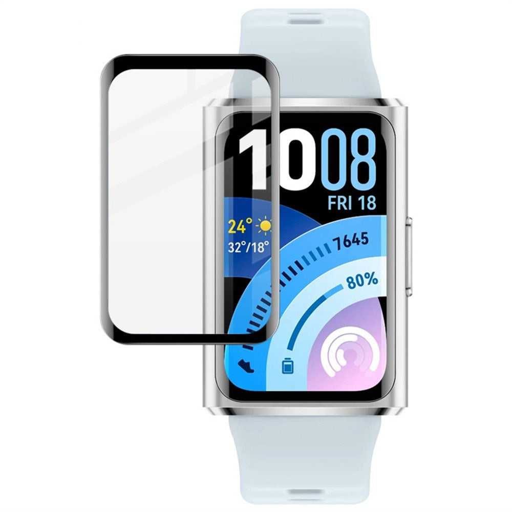 Huawei Band 11 Pro IMAK Beskyttelsesfilm - Gennemsigtig / Sort Kant
